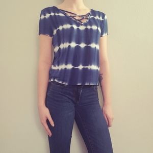 Blue Aero Crop Top